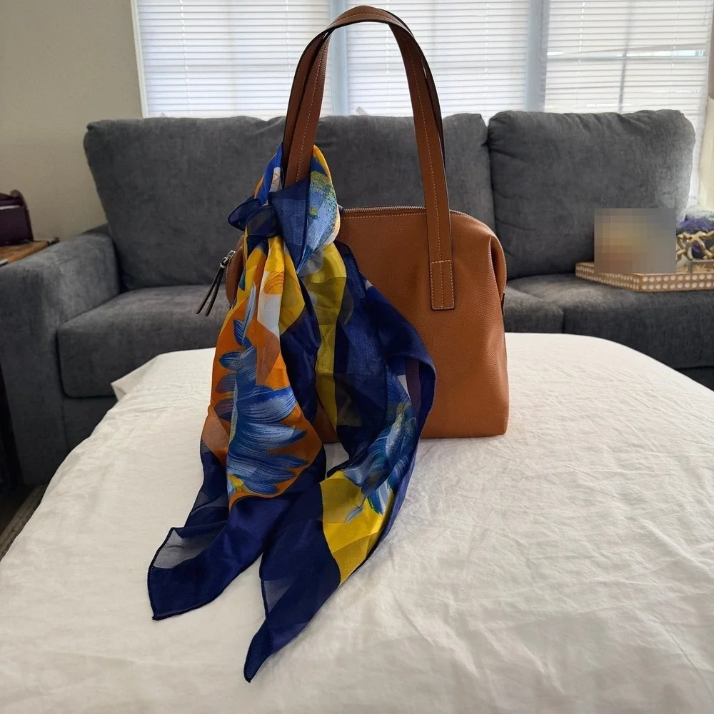 Sunflower‎ Floral Fashion Scarf Satin 3'x3'